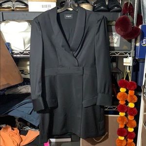 Kooples black tuxedo dress